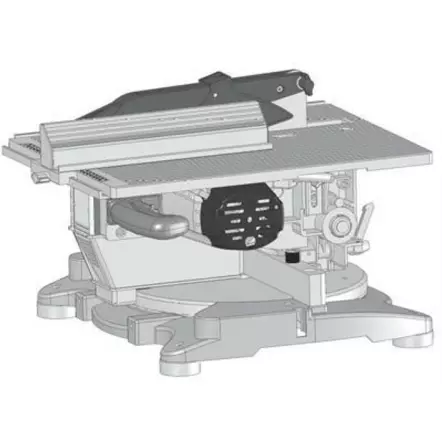 PROMAC - JMT-10 Scie à coupe d'onglet avec table de délignage - Lame Ø250x30x3mm - 40 dents