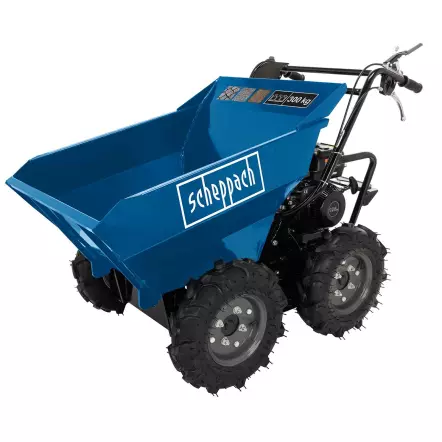 SCHEPPACH - DP3000 Mini Dumper 196 cm³ 6,5CV - 4 roues motrices - charge jusqu'à 300kg