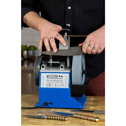 TORMEK T4 Original - Touret d'affûtage avec Meule d’origine ø200×40 mm 230V 50Hz 120W (puissance absorbée)