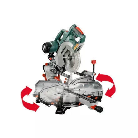 METABO - KGSV72 XACT SYM - Scie à Onglet Radiale à réglage Symétrique des angles - Diamètre 216 mm