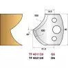 LEMAN - Rayon de 20 mm N° 120 - Jeu de 2 fers de toupie Hauteur 40 - 1