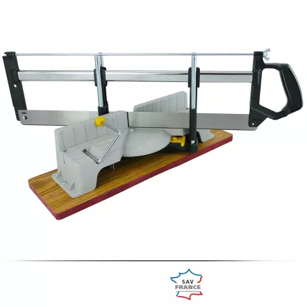 PEUGEOT -ENERGYSAW-550 Scie à onglet manuelle 3 sec - 550mm avec embase bois MDF et table ABS