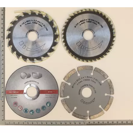 SCHEPPACH - Set de 4 lames ø115 mm pour scie plongeante PL 305