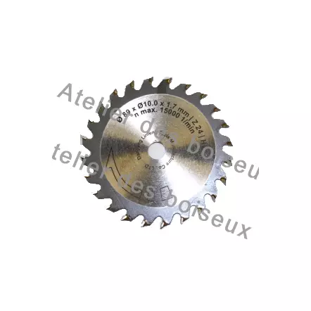 SCHEPPACH  - Lame pour PL 285  - Ø 89 x 10 mm x 24 dents