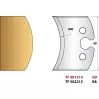 LEMAN - Rayon de 40 mm N°215 - Jeu de 2 fers de toupie Hauteur 50 mm - 1