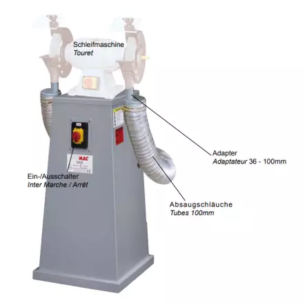 PROMAC-Socle-avec-systeme-d-aspiration-pour-tourets-JET-230V-0-38kW-300Z-1