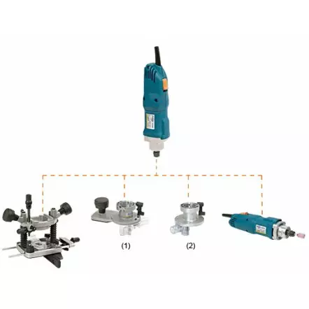 VIRUTEX - FR356Z - Défonceuse, Affleureuse et Meuleuse Combinée - 1000 W - 230 V