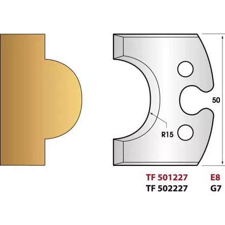 LEMAN - Jeu de 2 fers de toupie 227 Mouton de 29 mm