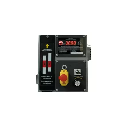 LEMAN - TAB120 Tour à bois électronique de 1200mm (distance entre pointes) - 230V - 50Hz / 1500W - 2CV