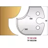 LEMAN - Jeu de 2 fers de toupie n° 238 Congé et ¼ de rond 20 mm - Hauteur 50mm - 1