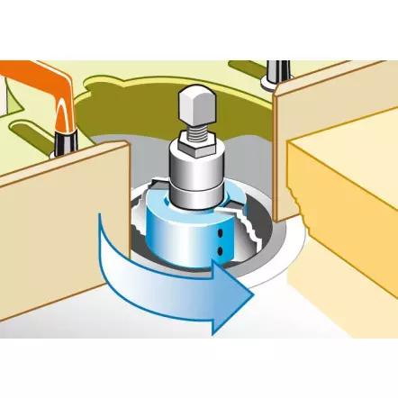 LEMAN - Jeu de 2 fers de toupie n° 238 Congé et ¼ de rond 20 mm - Hauteur 50mm