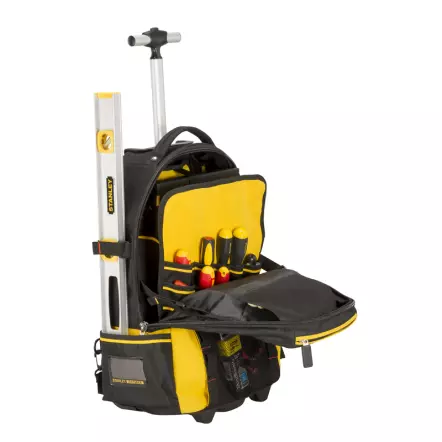 STANLEY - Sac à Dos Porte-Outils avec Roulettes et Poignée télescopique