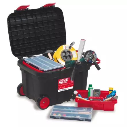 TAYG - Coffre de Chantier Roulant XL (775 x 472 x 493 mm)