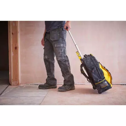 STANLEY - Sac à Dos Porte-Outils avec Roulettes et Poignée télescopique