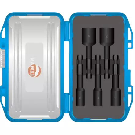 LEMAN - Coffret de 5 douilles impact 6 pans 1/4
