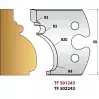 LEMAN – Jeu de 2 fers de toupie 243 Moulure grand cadre style Régence - 1