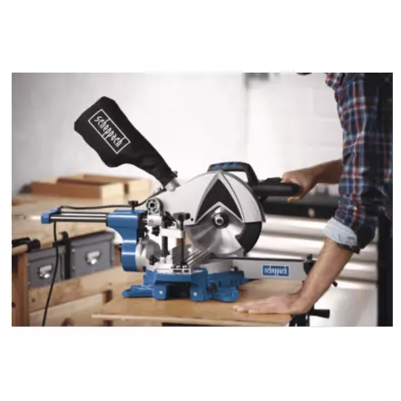 SCHEPPACH - HM100MP Scie à onglet radiale - 2150 W 3CV - Lame Ø 255 mm Multi matériaux 2 vitesses