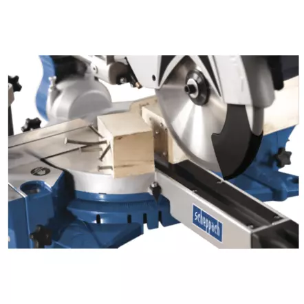 SCHEPPACH - HM100MP Scie à onglet radiale - 2150 W 3CV - Lame Ø 255 mm Multi matériaux 2 vitesses