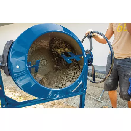 Scheppach - MIX180 Bétonnière - 230V 50Hz 800W - 180L