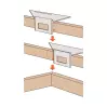 Forezienne - Equerre cornière en alu 200 x 63 mm - 2