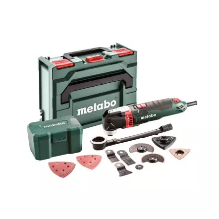METABO - MT 400 Quick Set - Outil multifonctions - Coffret metaBOX + set 17 accessoires