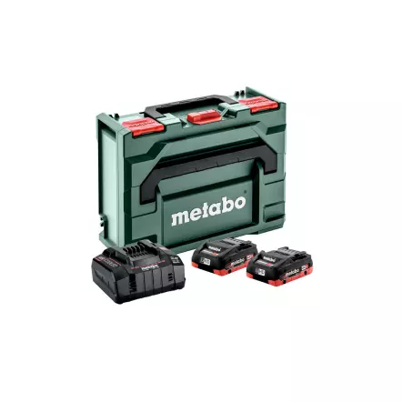 Métabo - Pack énergie : 2 batteries 18 V LiHD 4.0 Ah, 1 chargeur ultra rapide ASC Ultra - 36 V + 1 Métaloc