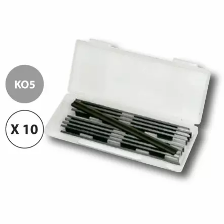 LEMAN - Fers de rabot réversibles - 82x5,5x1,1 (Lot de 10 pièces)