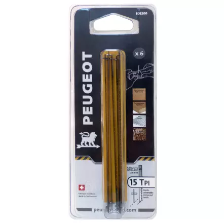 Kit de 6 lames de scie à chantourner (127 x 3.00 x 0.50 mm)