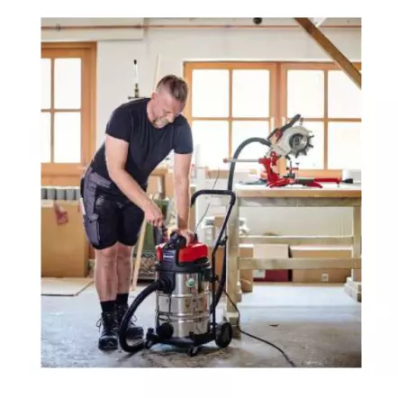 EINHELL - Aspirateur eau et poussière sur chariot. cuve inox 30L. 2600W. Expert TE-VC 2230 SA