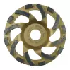 LEMAN - Plateau diamanté virgule béton, granit  ( diamètre 125 Alésage : 22.23 mm ) - 1