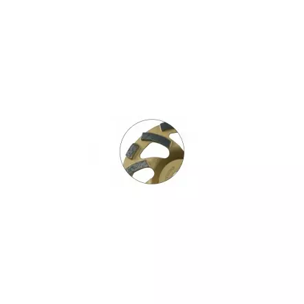 LEMAN - Plateau diamanté virgule béton, granit  ( diamètre 125 Alésage : 22.23 mm )