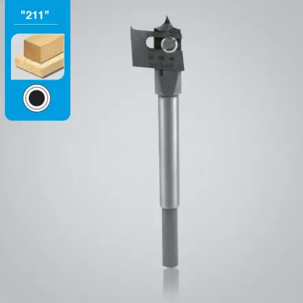 Leman - Mèche à bois extensible HSS queue cylindrique Ø15 à 45mm