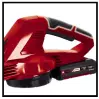 EINHELL - GE-CL 18 Li E Kit (1x2,0Ah) Souffleur sans fil Vitesse du souffle d'air 210 km/h - Puissance de l'air aspiré 105 m3/h - Variateur électronique - 8