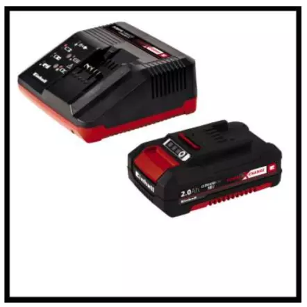 EINHELL - GE-CL 18 Li E Kit (1x2,0Ah) Souffleur sans fil Vitesse du souffle d'air 210 km/h - Puissance de l'air aspiré 105 m3/h - Variateur électronique