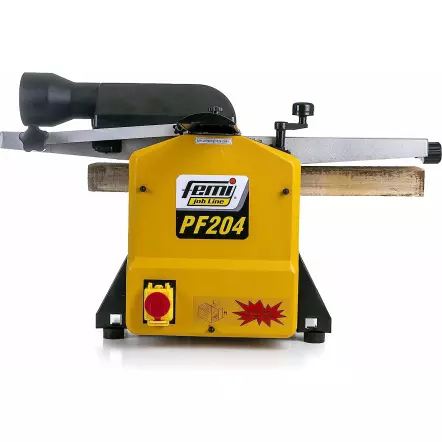 FEMI-JOBLINE - PF204 cyclone Dégauchisseuse-Raboteuse avec Aspirateur intégré - 1500 W - Largeur 210 mm