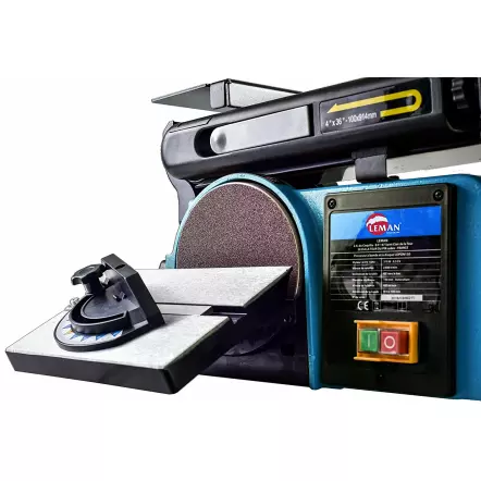 LOPON150 Combiné ponceur disque ø150mm bande 914 x 100 mm - 230V - 50Hz / 370W - 0,5CV 2850 t/min - 435 m/min