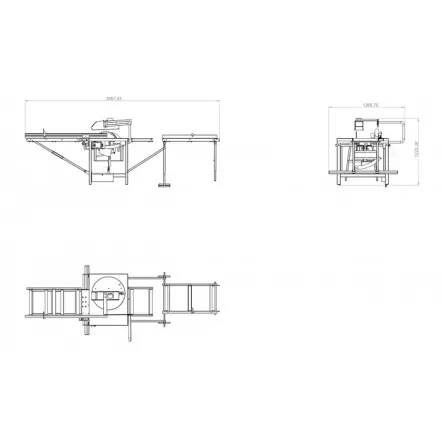 HOLZPROFI - SCC400 - Scie circulaire de chantier (coupe max. 120 mm)