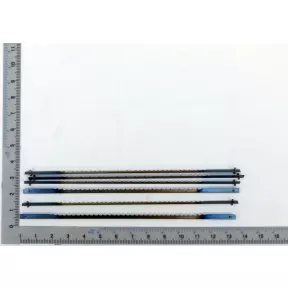 26 Lames Scie à Chantourner 127 Mm – 10/15/18/24 TPI, Acier Carbone, Bois Plastique Mousse Métal Mou, Précision