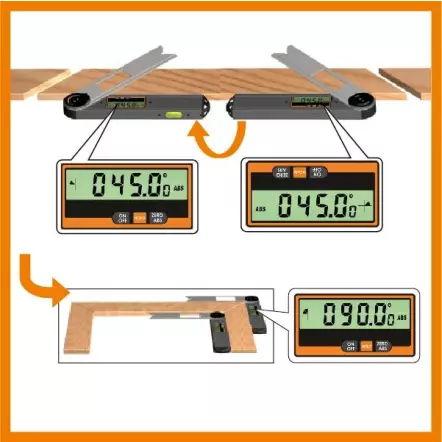 CMT DAF-001 Rapporteur d'angle numérique multifonctions