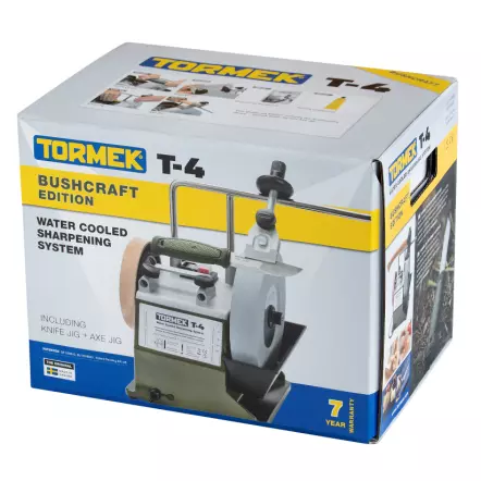 TORMEK - T-4 Bushcraft Meule d’origine Tormek ø200×40 mm Monophasé industriel, 120 W (puissance absorbée) 230 V, 50 Hz