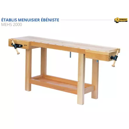 MEHS Etablis Menuisier Ebéniste avec presse avant horizontale PH28 (Longueur : 1500,2000,2200 et 2400 mm)