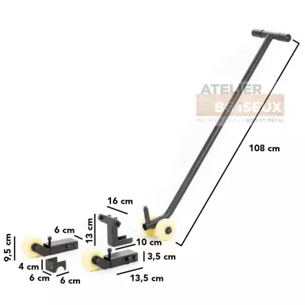 UFE450 - Kit de déplacement à roulettes pour machines