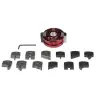 UNISET40 - Coffret Porte-outil universel pour toupie Alésage 30 - Hauteur 40 + 6 fers et contre-fers - 5