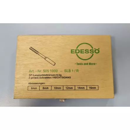 Coffret 6 mèches à mortaiser à droite en acier WS ø 6 à 16 x Q 16 mm