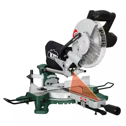 KITY MS216L - Scie à Onglet Radiale - Lame Ø 216 mm Multi matériaux - 1500 W 2CV - Hauteur de coupe 70 mm
