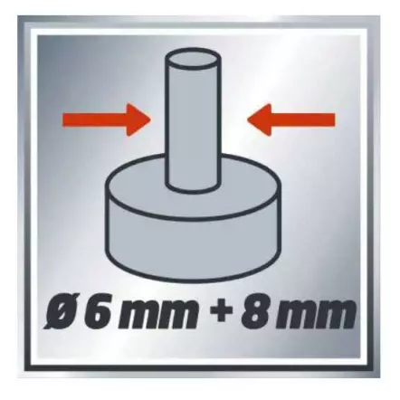 Défonceuse Einhell TC-RO1155E 1100W - Pour fraises de 6 et 8 mm