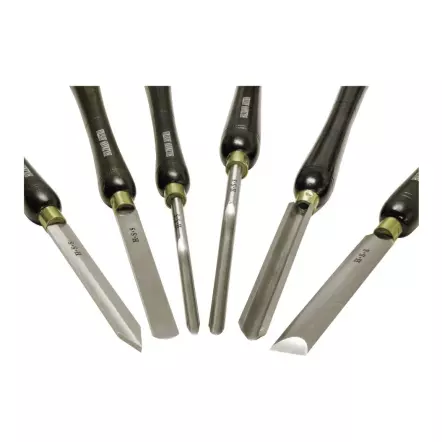 HOLZMANN - H6TLG - Coffret de 6 outils de tournage HSS