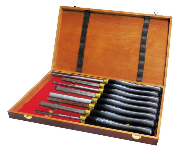 Kit De 8 Ciseaux à Bois Pour Sculpture Et Tournage - Manche Bois, Acier Aiguisé - Outils Pour Débutants Et Amateurs - 2