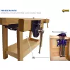 ESC - Établi Sculpteur / Luthier avec presse avant à serrage rapide PR52 (presse avec système de débrayage rapide et automatique) - 3