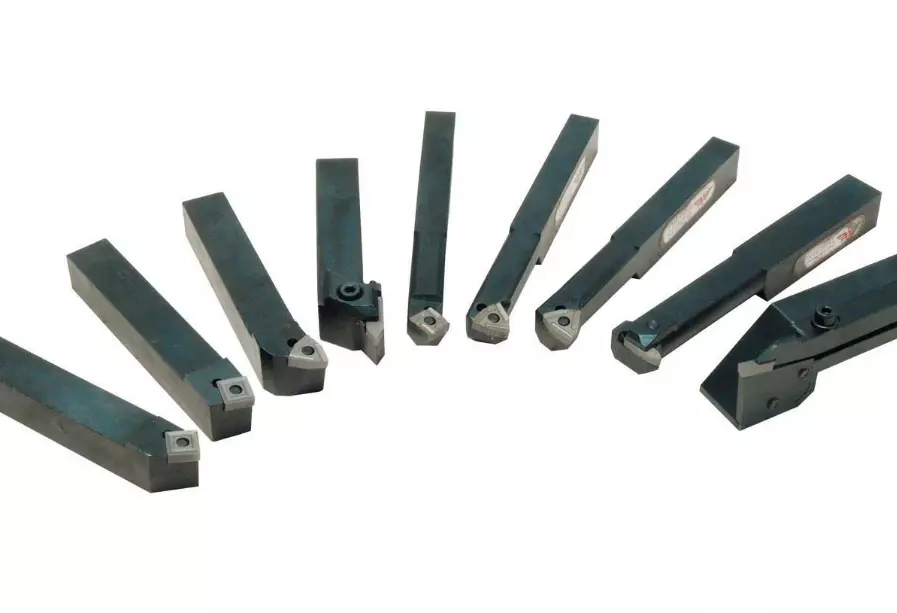Lot De 10 Burins Tournage Métal - Tige 12mm, 5 Inserts Carbure Tungstène + 5 Supports - Coffret Aluminium - Pour Tour à Métaux